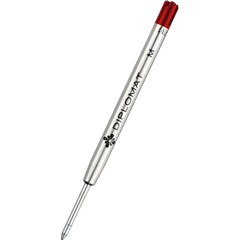 Diplomat Ballpoint Pen Ink Refill - Red - Medium (King Size)-Pen Boutique Ltd