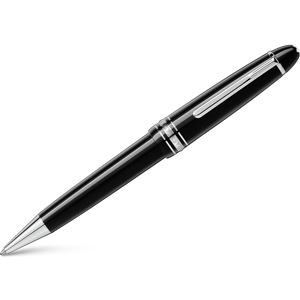 MontBlanc Meisterstück Ballpoint Pen - Black - Platinum Trim - LeGrand-Pen Boutique Ltd
