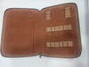 (Outlet) Pen Boutique Yak Leather A5 Zipped Folio - Crazy Horse - Tan - Pen Boutique Ltd