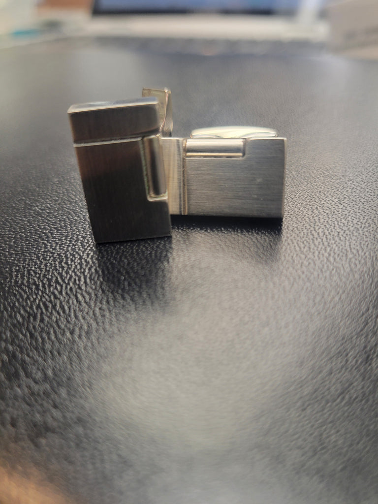 (Outlet) S.T. Dupont Lighter Cufflinks - Palladium-Pen Boutique Ltd