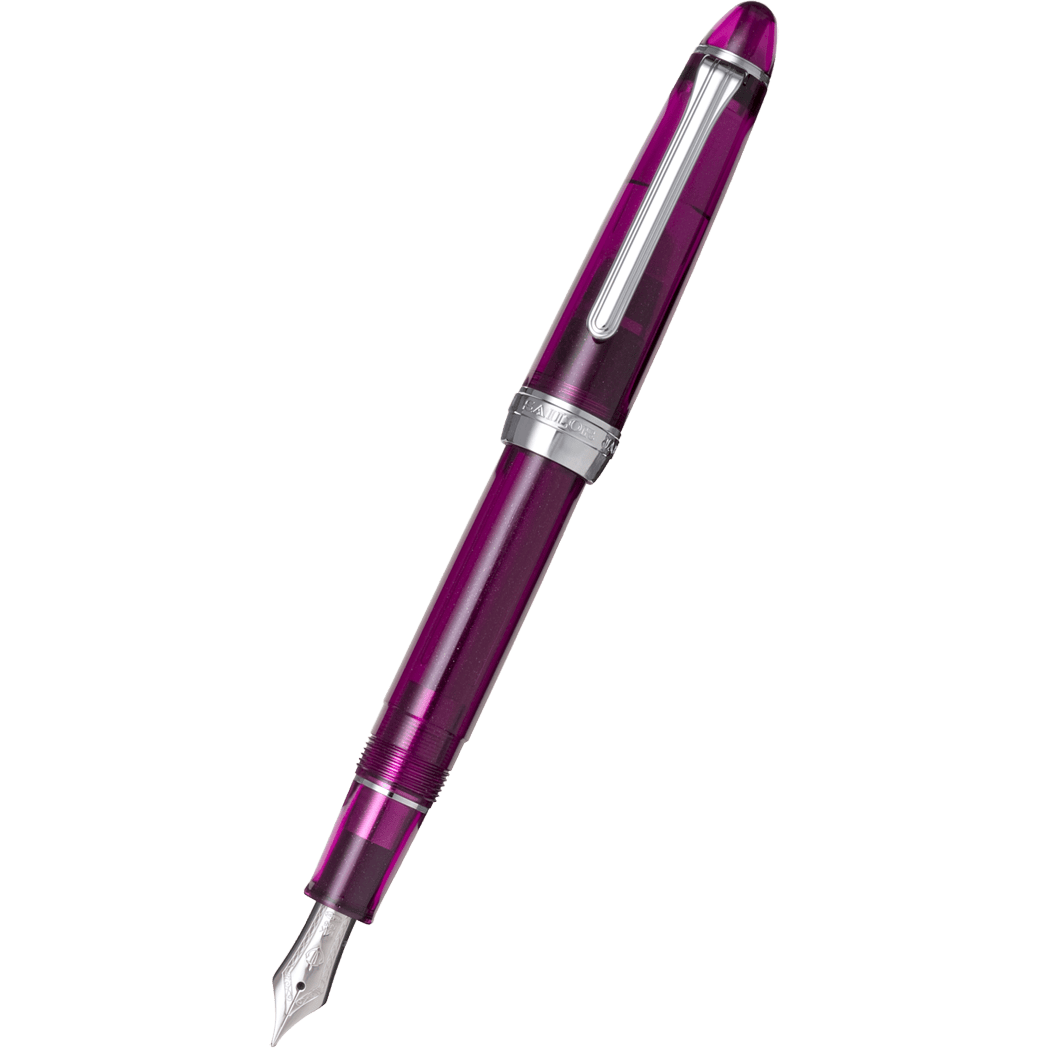 Sailor 1911S Jellyfish Fountain Pen - Violet - Rhodium - 14K nib (Special Edition)-Pen Boutique Ltd