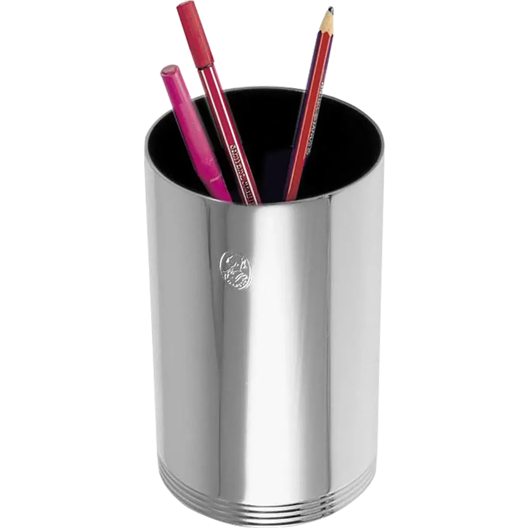 (Outlet) El Casco Pencil Cup-Chrome-Pen Boutique Ltd