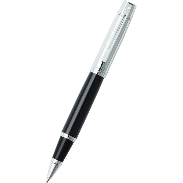 (Outlet) Sheaffer 300 Glossy Black with Bright Chrome Cap Rollerball Pen-Pen Boutique Ltd