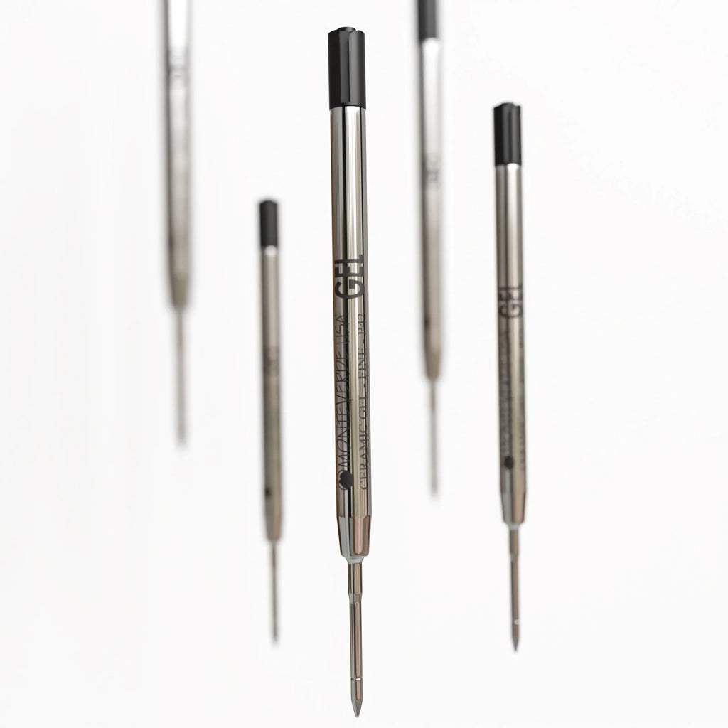 Monteverde Capless Gel Refill (to fit Parker) - Black - 0.7 mm Fine Point (1/pack)-Pen Boutique Ltd