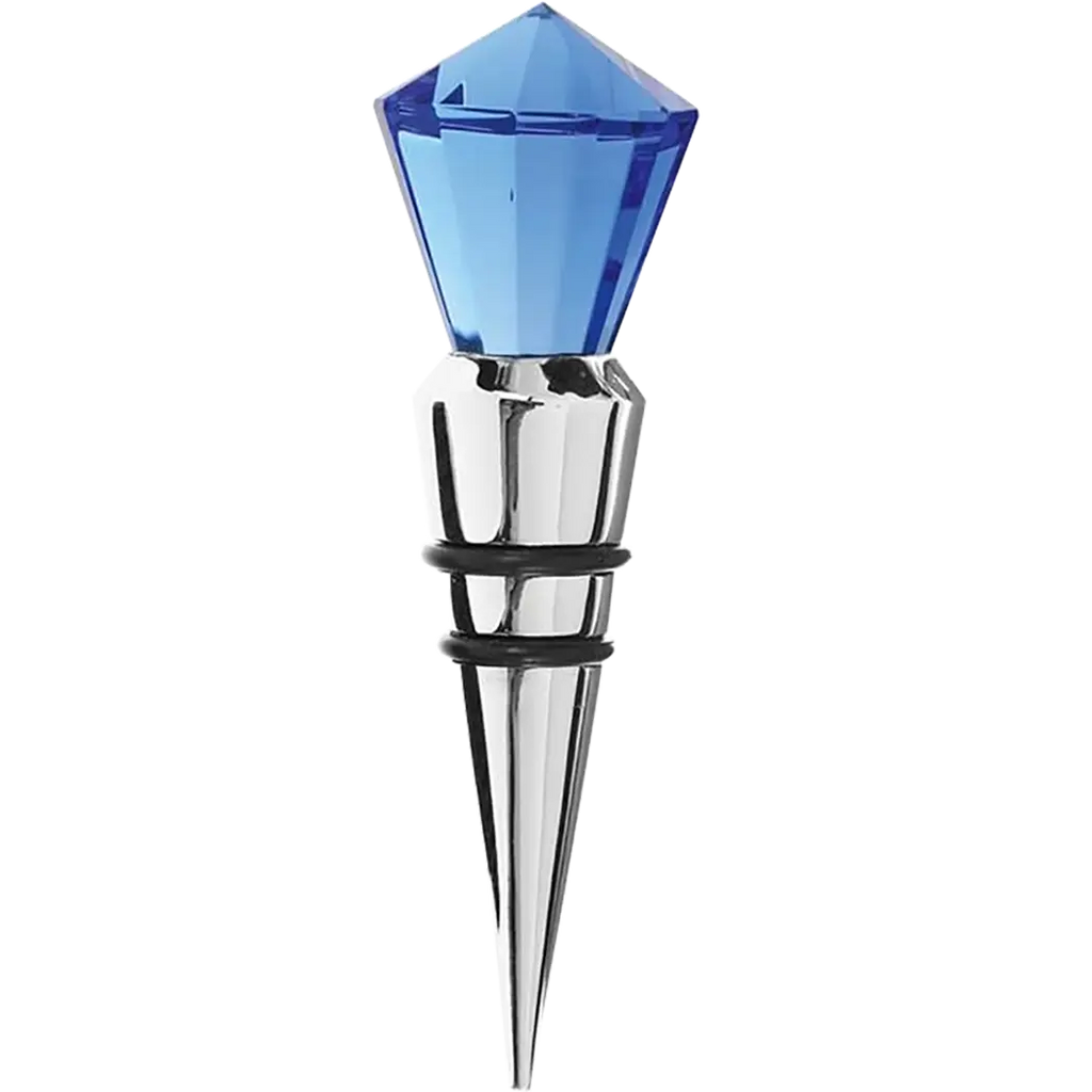 PBL Diamond Glass Blue Bottlestopper-Pen Boutique Ltd