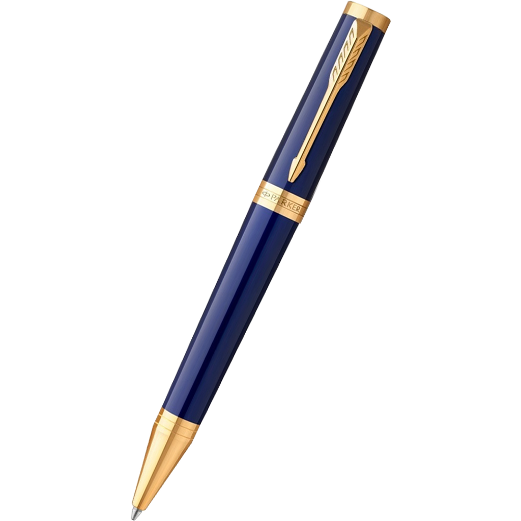 Parker Ingenuity Core Ballpoint Pen - Blue - Gold Trim-Pen Boutique Ltd