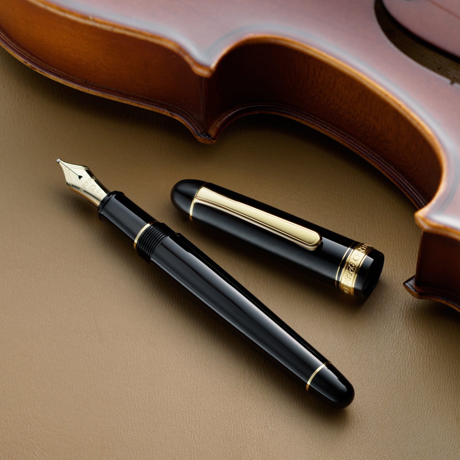 Platinum 3776 Century Black Fountain Pen-Pen Boutique Ltd