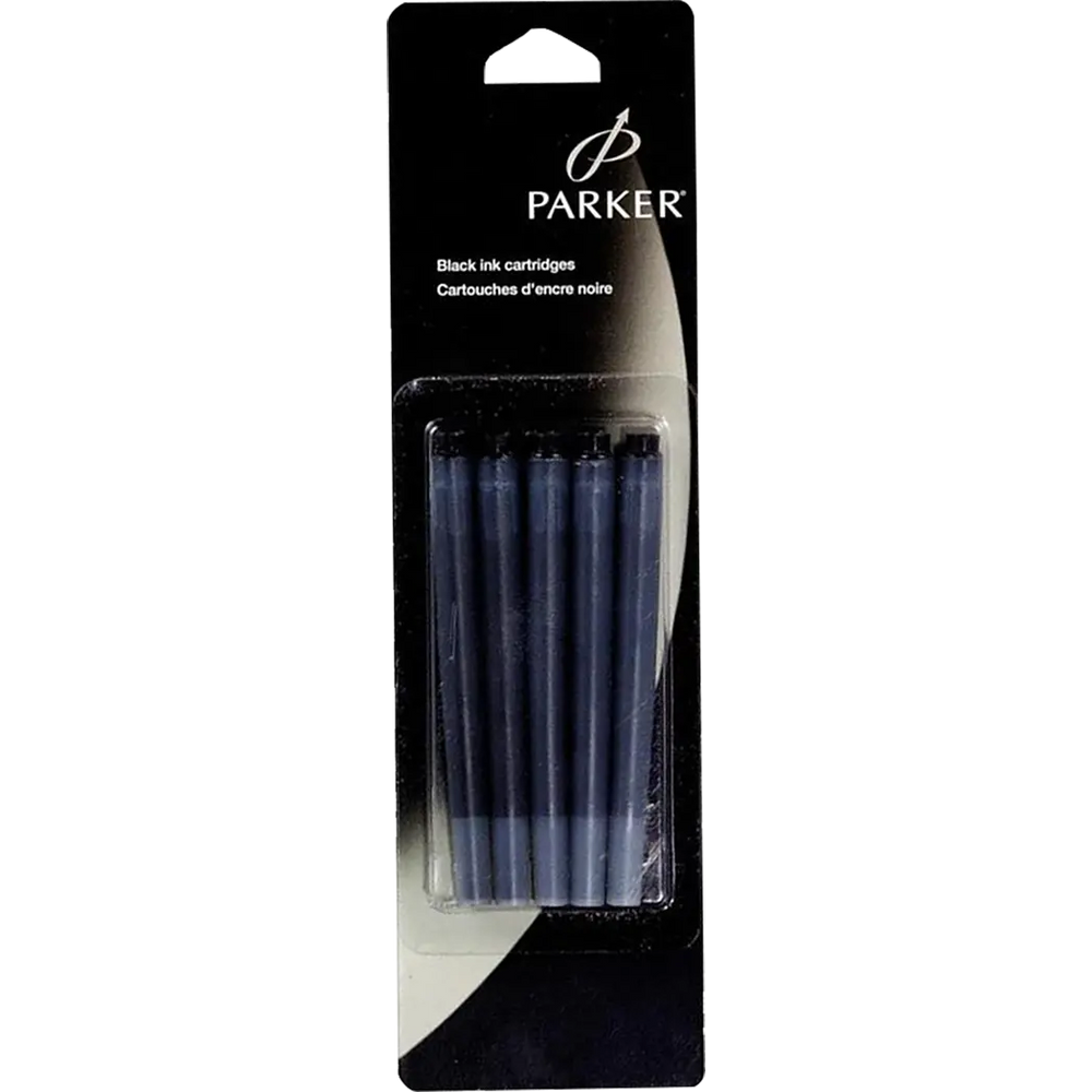 Parker Fountain Pen Ink Cartridges Permanent Black (5 per pack) Pen