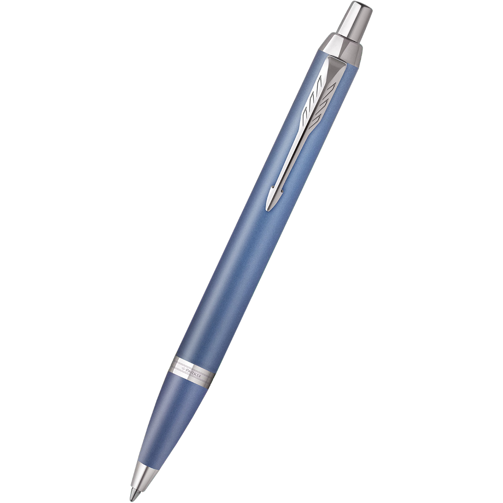 Parker IM Writing Rituals Ballpoint Pen - Peaceful Blue Gradient - Chrome Trim-Pen Boutique Ltd