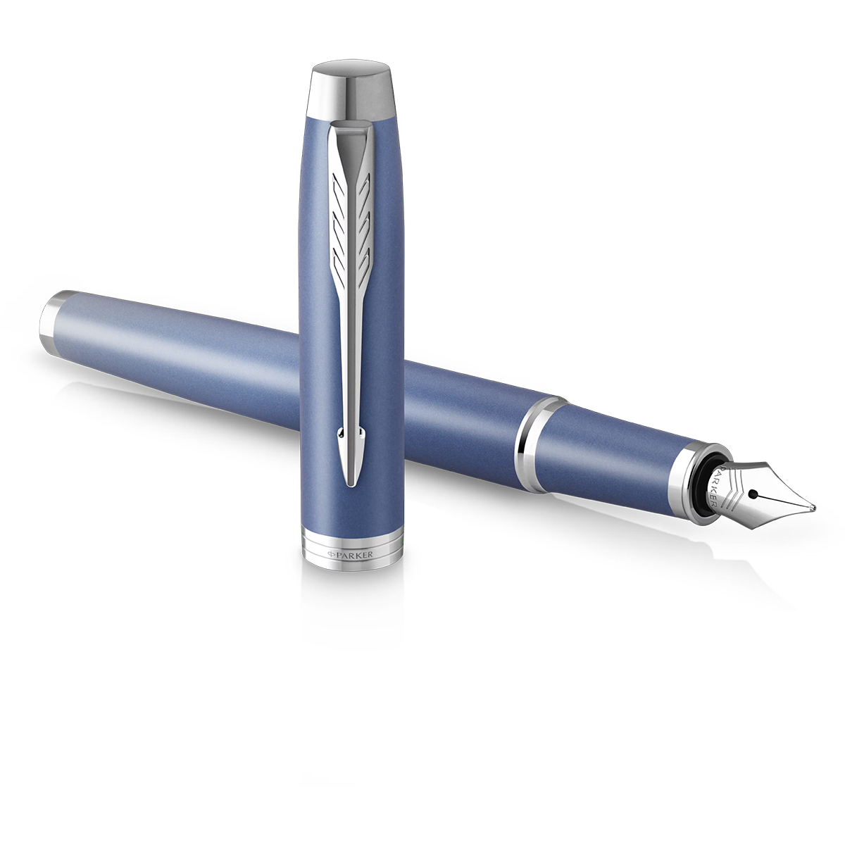 Parker IM Writing Rituals Fountain Pen - Peaceful Blue Gradient - Chrome Trim-Pen Boutique Ltd
