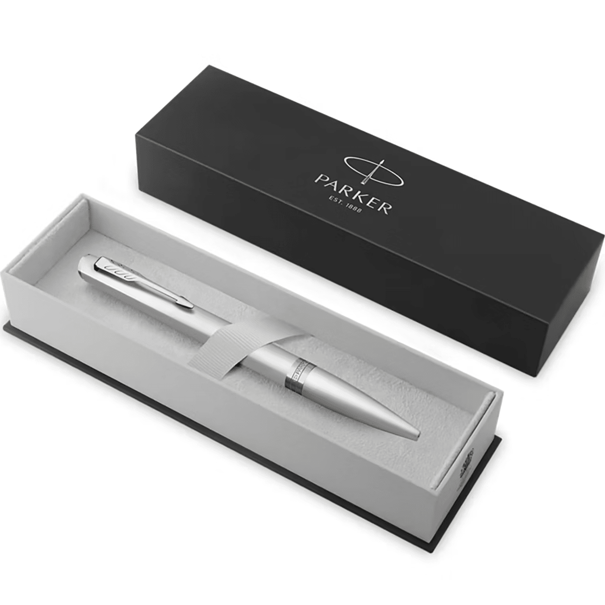Parker Meridian Ballpoint Pen - Chrome - Chrome Trim - Pen Boutique Ltd