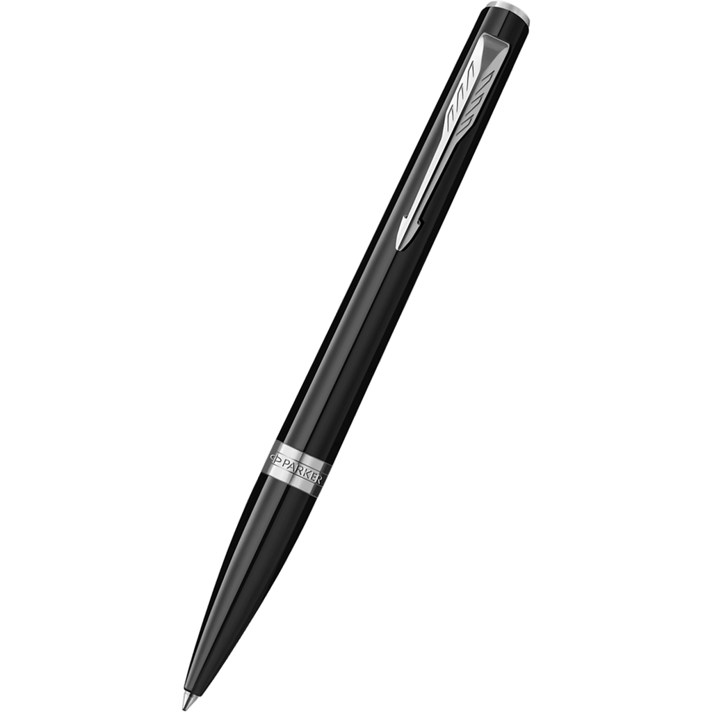 Parker Meridian Ballpoint Pen - Matte Black - Chrome Trim - Pen Boutique Ltd
