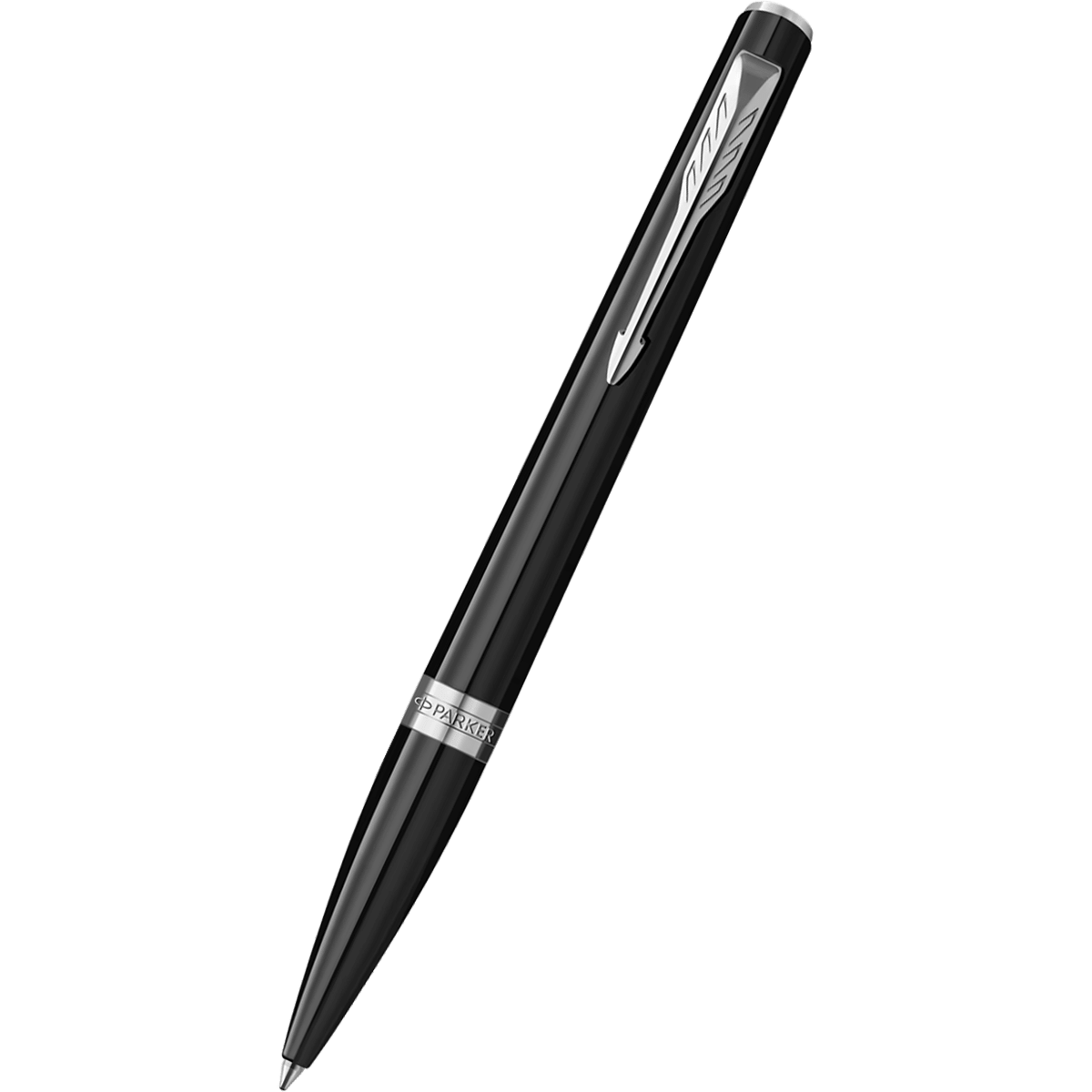 Parker Meridian Ballpoint Pen - Matte Black - Chrome Trim - Pen Boutique Ltd