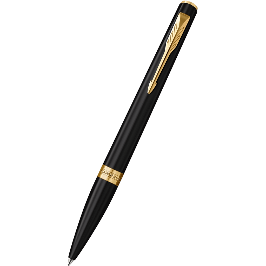 Parker Meridian Ballpoint Pen - Matte Black - Gold Trim - Pen Boutique Ltd