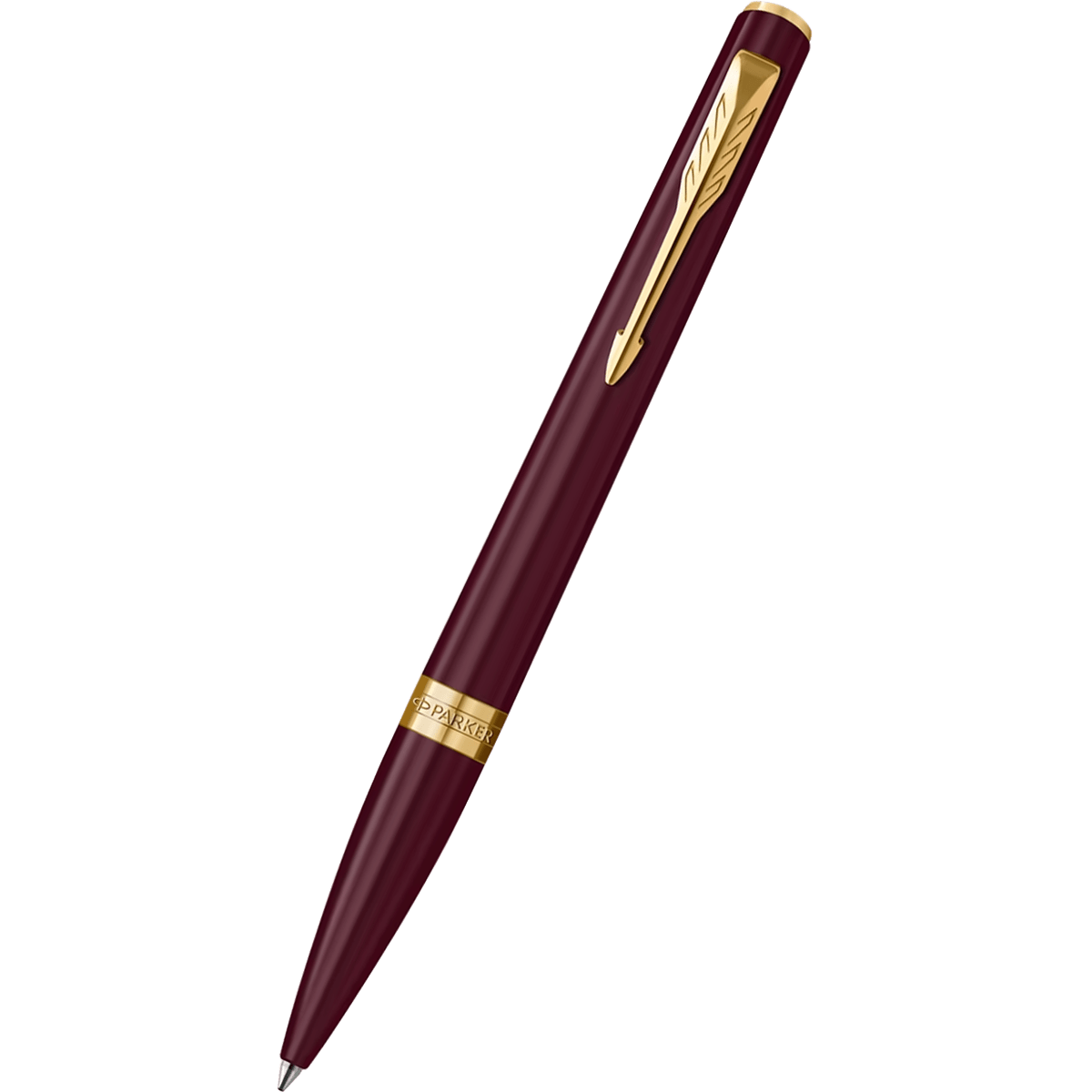 Parker Meridian Ballpoint Pen - Red - Gold Trim - Pen Boutique Ltd