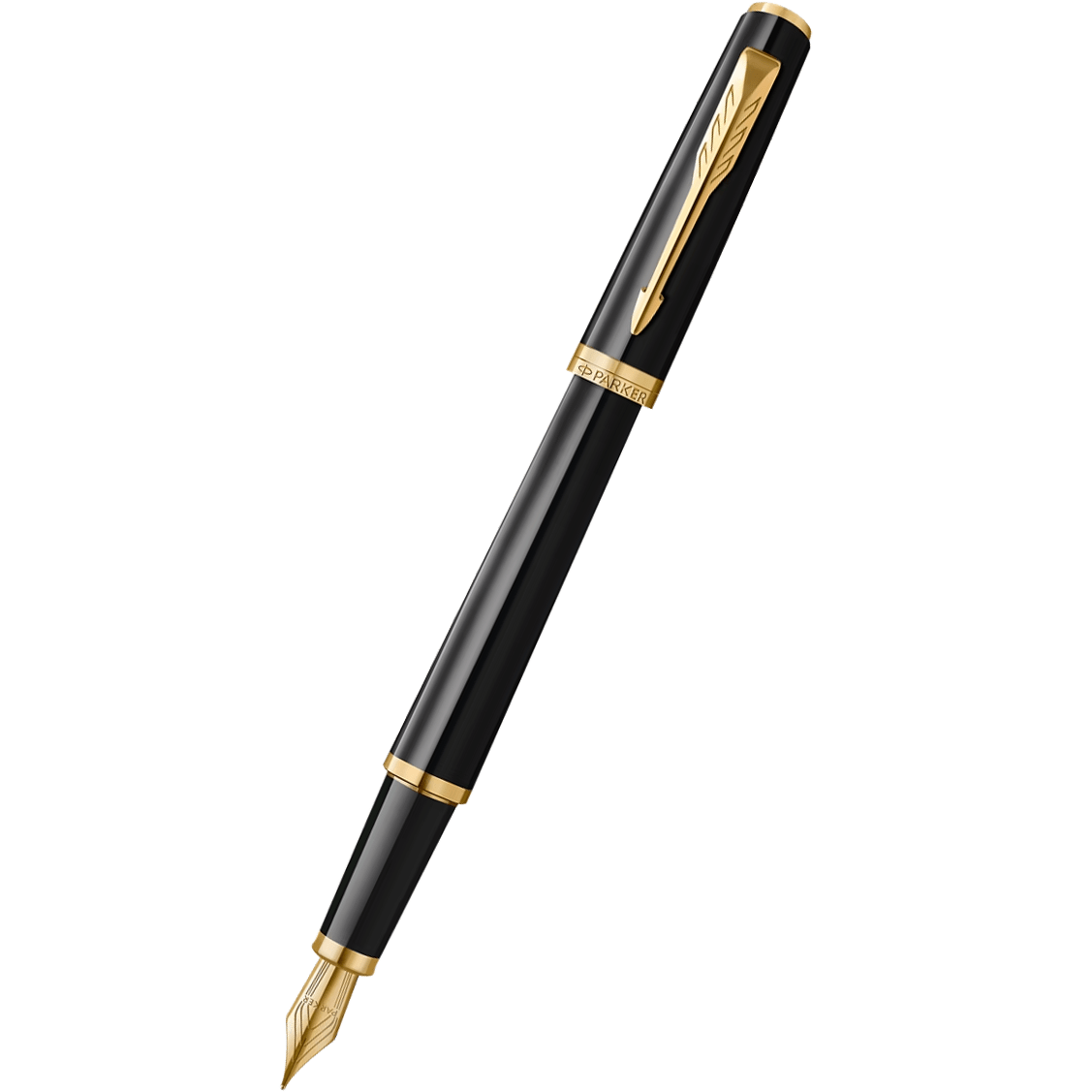 Parker Meridian Fountain Pen - Black - Gold Trim - Pen Boutique Ltd