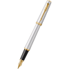 Parker Meridian Fountain Pen - Chrome - Gold Trim - Pen Boutique Ltd