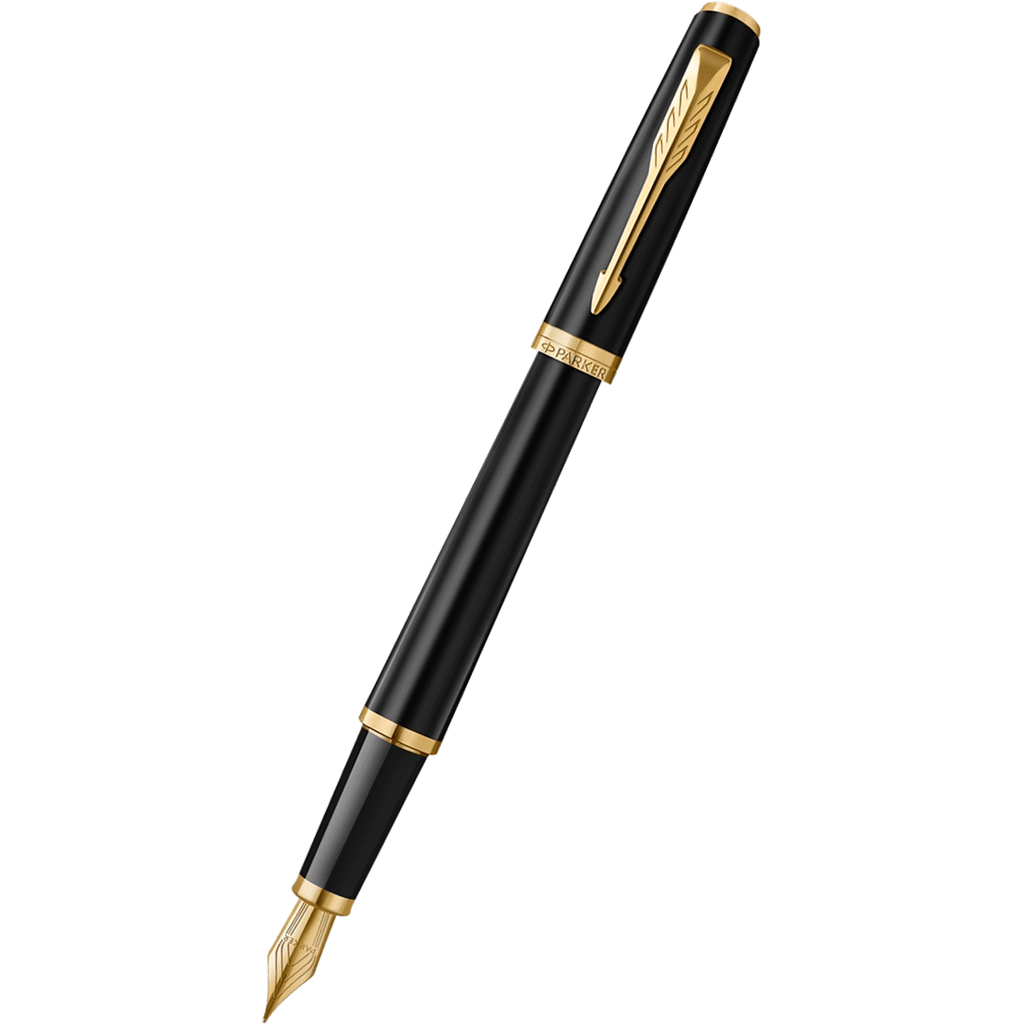 Parker Meridian Fountain Pen - Matte Black - Gold Trim - Pen Boutique Ltd