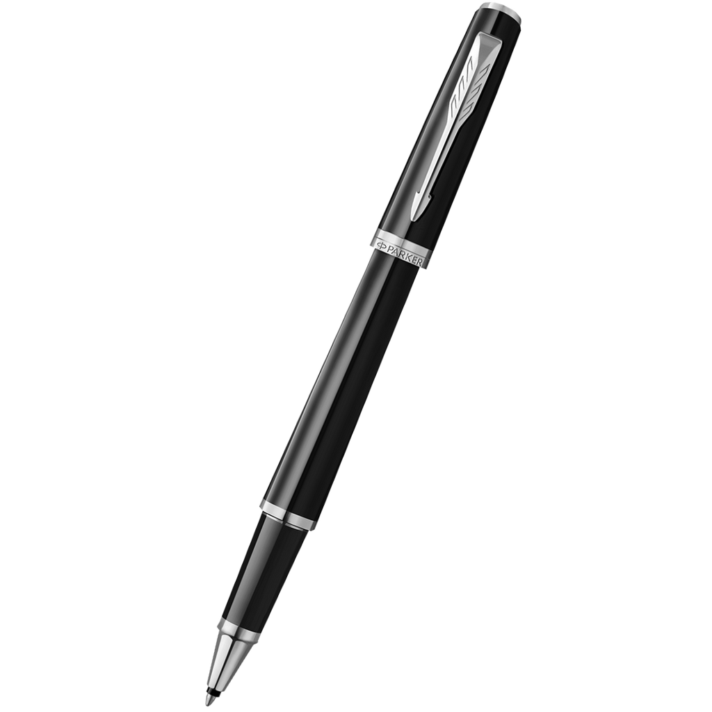 Parker Meridian Rollerbal Pen - Black - Chrome Trim-Pen Boutique Ltd