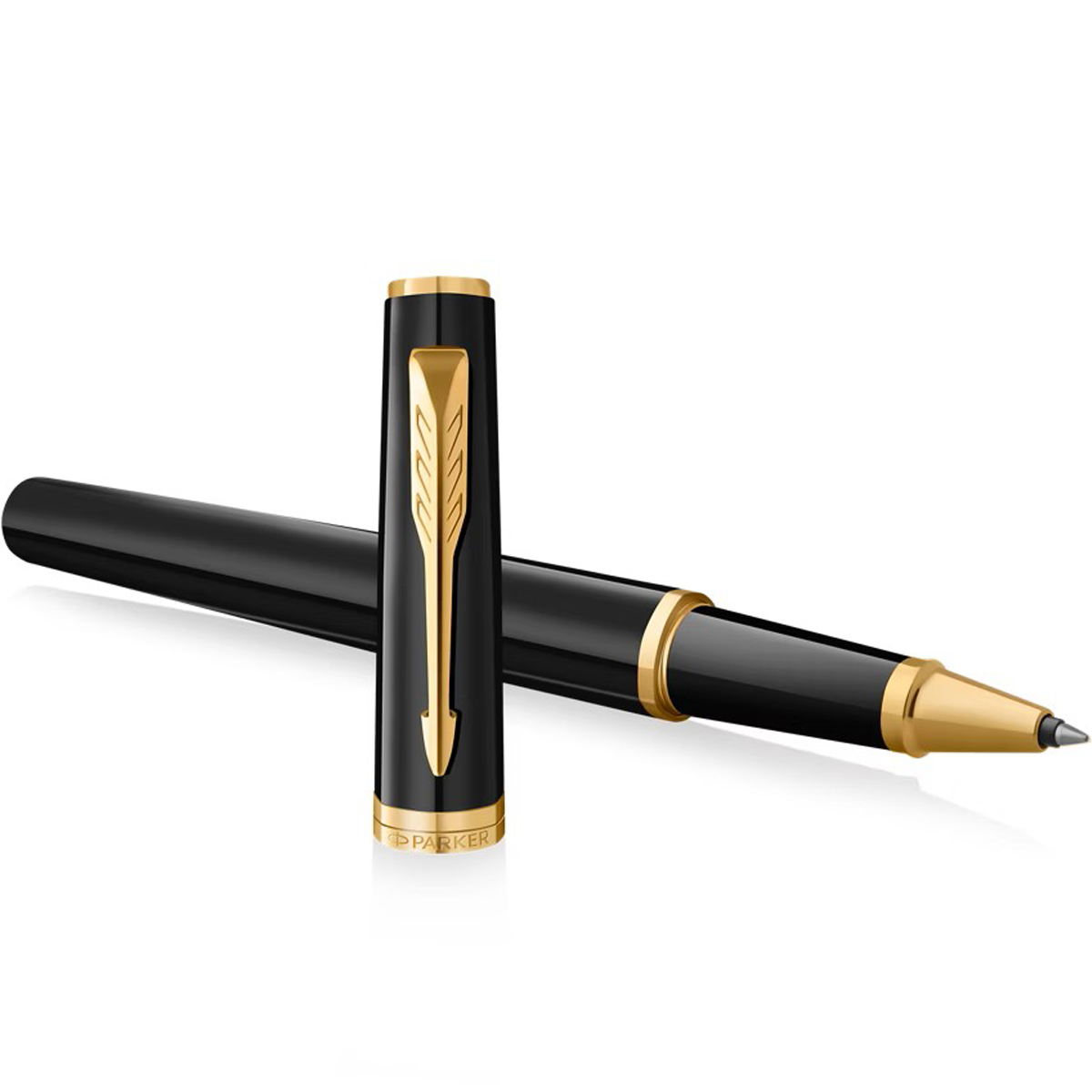 Parker Meridian Rollerbal Pen - Black - Gold Trim-Pen Boutique Ltd