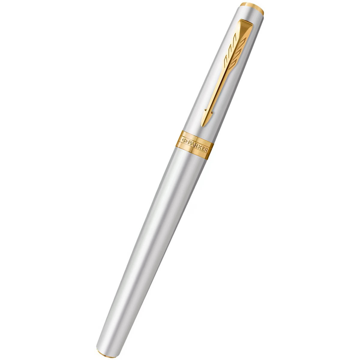 Parker Meridian Rollerbal Pen - Chrome - Gold Trim-Pen Boutique Ltd