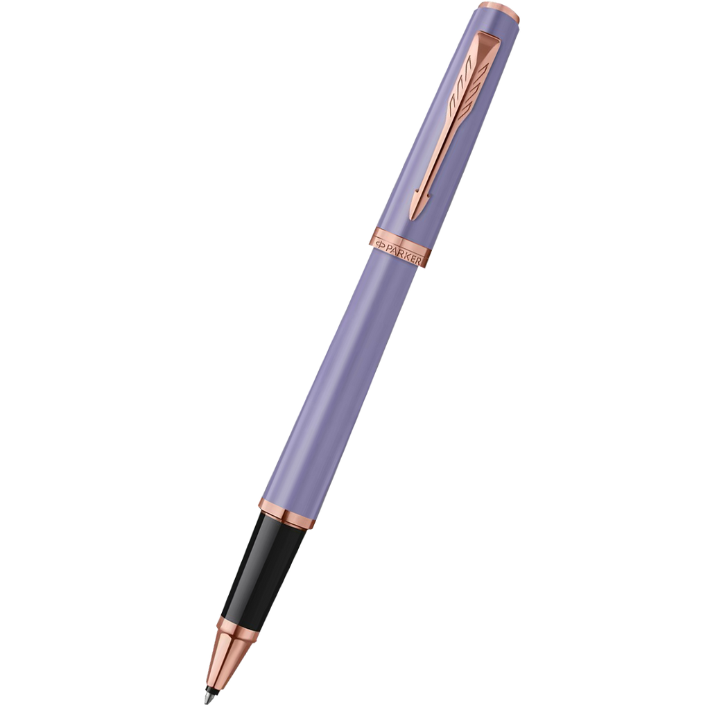 Parker Meridian Rollerbal Pen - Lilac - Pink Gold Trim-Pen Boutique Ltd