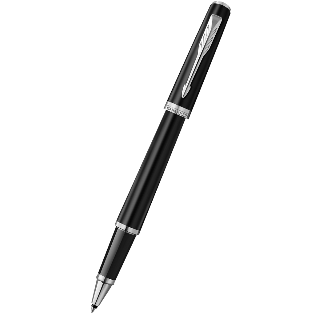 Parker Meridian Rollerbal Pen - Matte Black - Chrome Trim-Pen Boutique Ltd