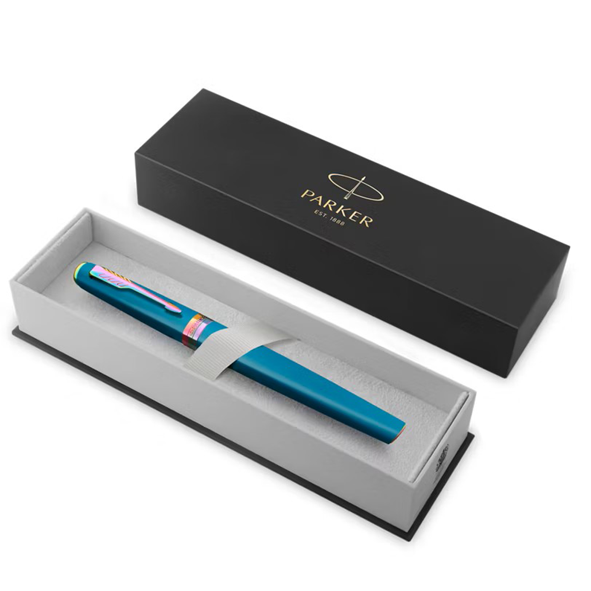 Parker Meridian Rollerbal Pen - Teal - Rainbow Trim-Pen Boutique Ltd