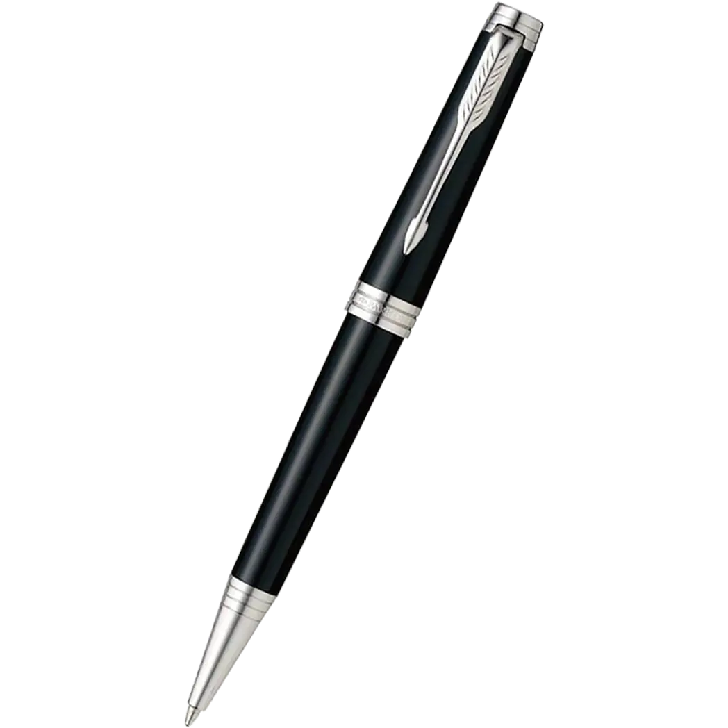 Parker Premier Black Lacquer Silver Trim Ballpoint Pen Parker Premier Black Lacquer Silver Trim Ballpoint Pen