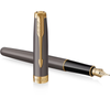 Parker Sonnet Fountain Pen - Grey - Gold Trim-Pen Boutique Ltd
