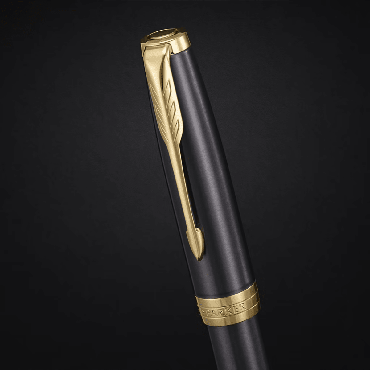Parker Sonnet Rollerball Pen - Grey - Gold Trim - Pen Boutique Ltd