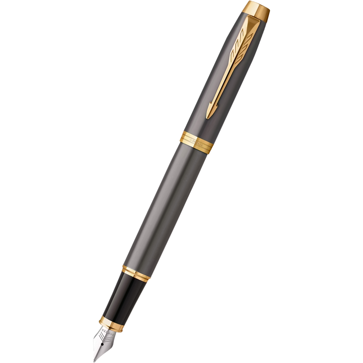 Parker IM Fountain Pen - Grey - Gold Trim