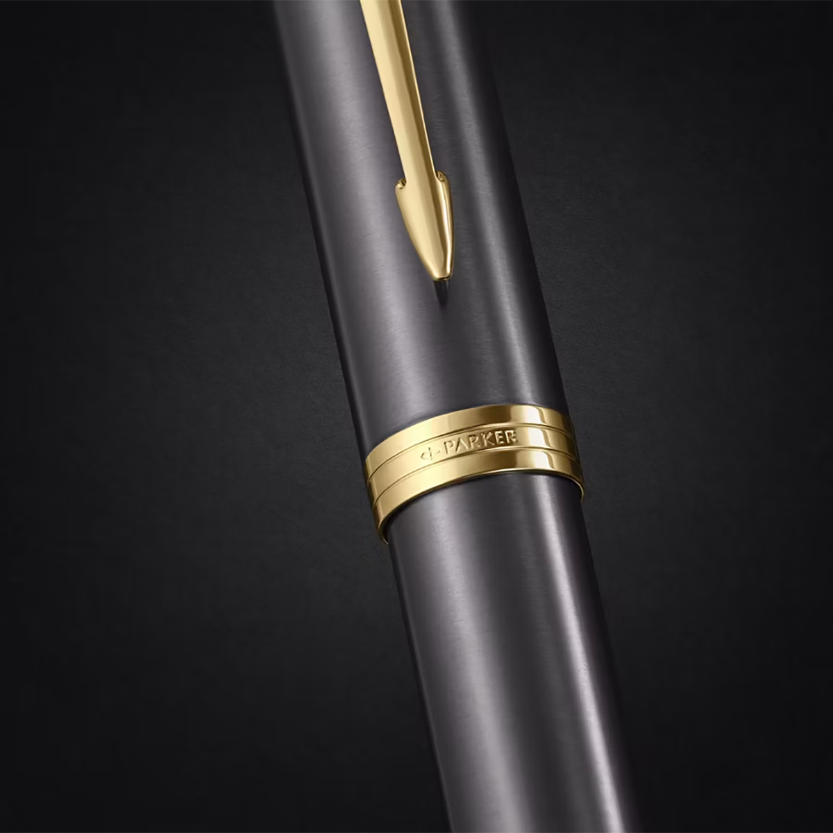 Parker IM Rollerball Pen - Grey - Gold Trim
