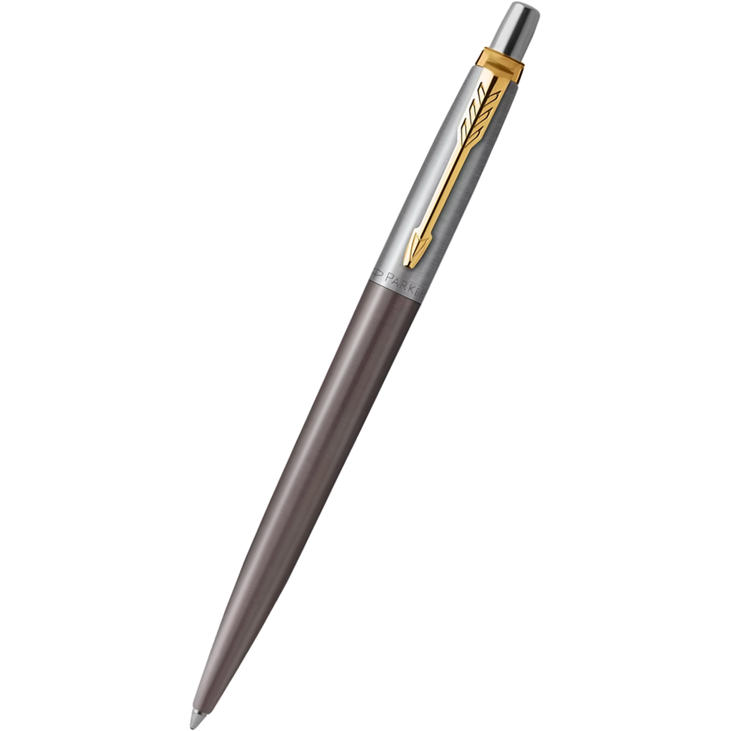 Parker Jotter Ballpoint Pen - Grey - Gold Trim