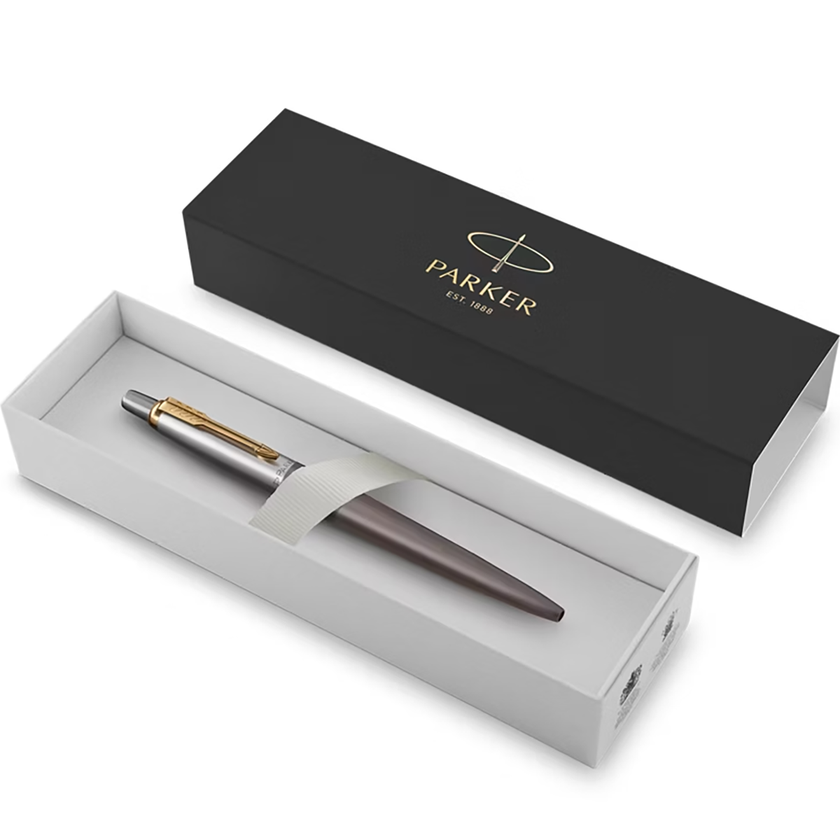 Parker Jotter Ballpoint Pen - Grey - Gold Trim