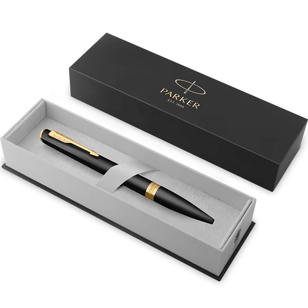 Parker Meridian Ballpoint Pen - Black - Gold Trim - Pen Boutique Ltd