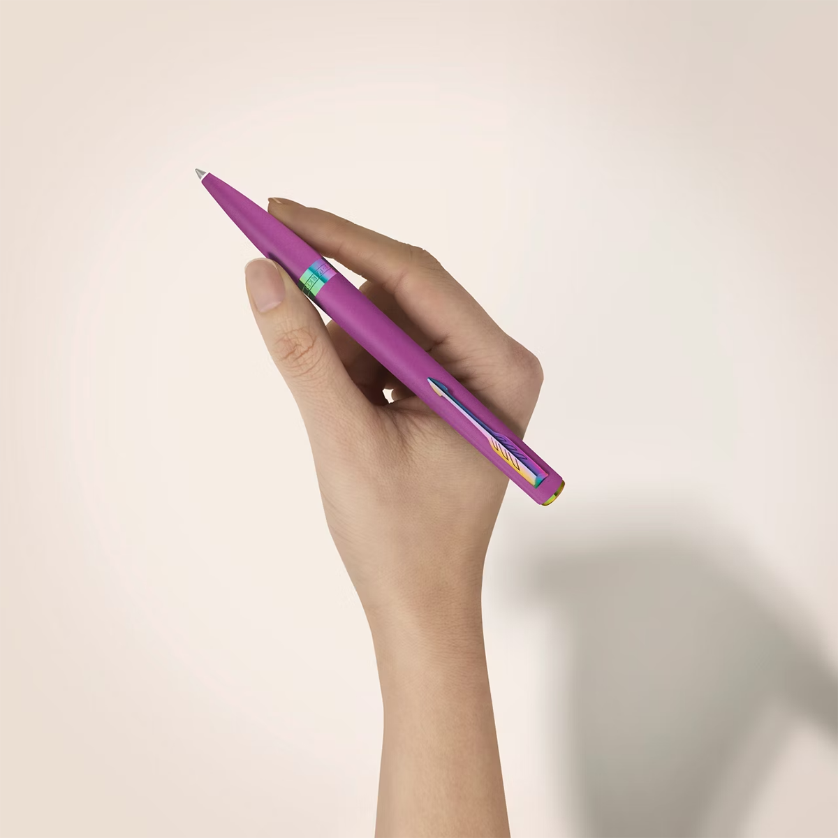 Parker Meridian Ballpoint Pen - Grape - Rainbow Trim