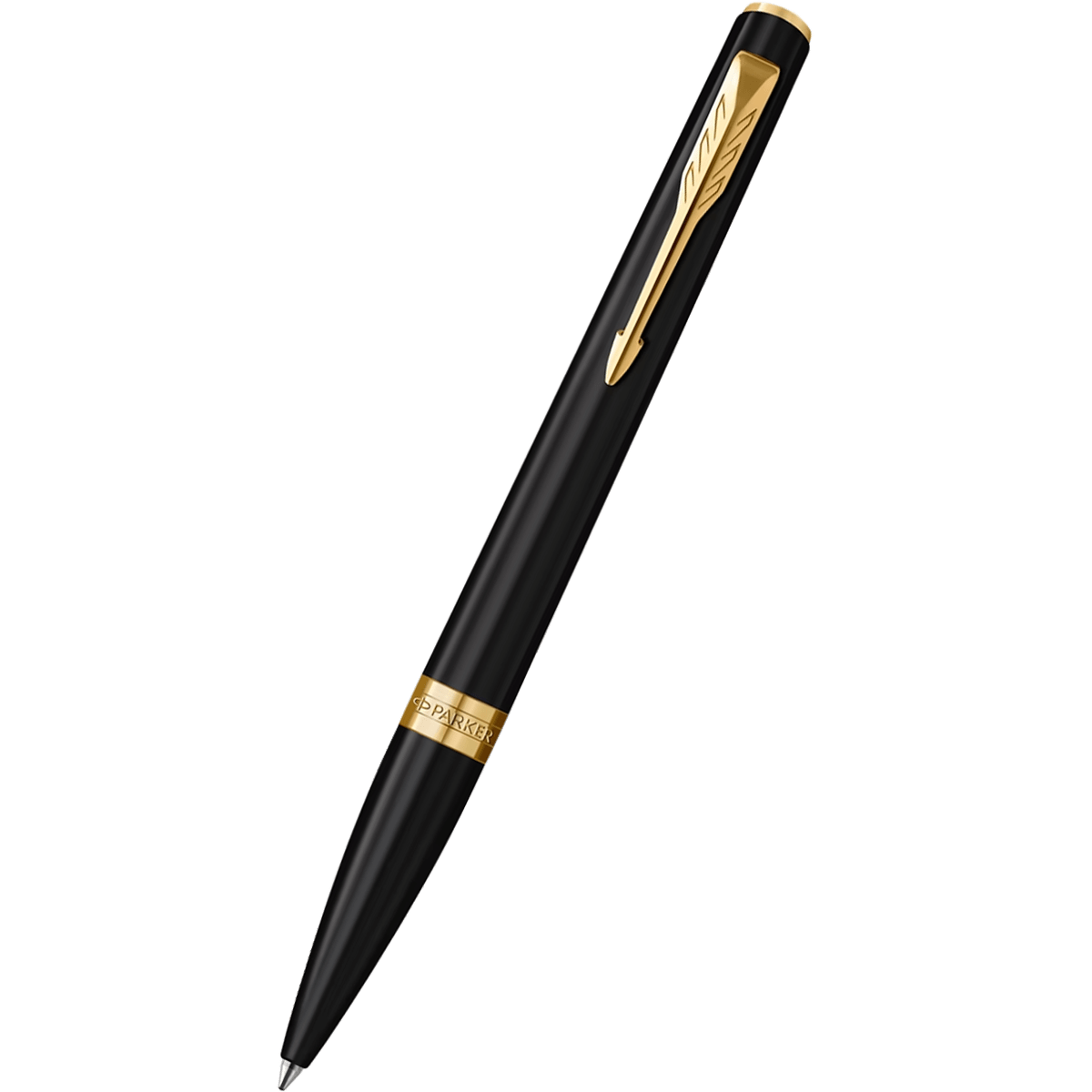 Parker Meridian Ballpoint Pen - Matte Black - Gold Trim - Pen Boutique Ltd
