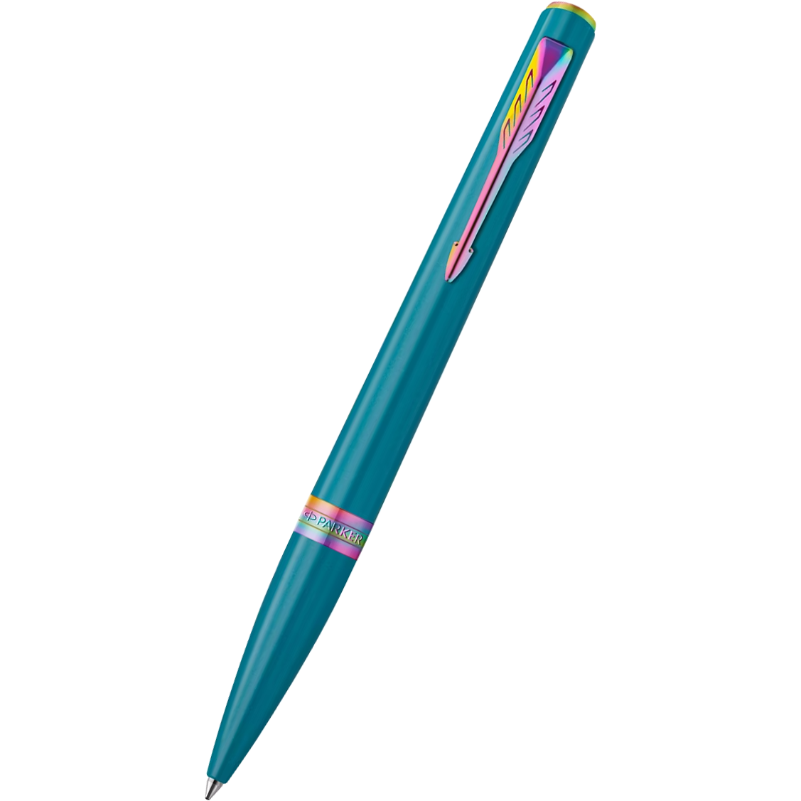 Parker Meridian Ballpoint Pen - Teal - Rainbow Trim