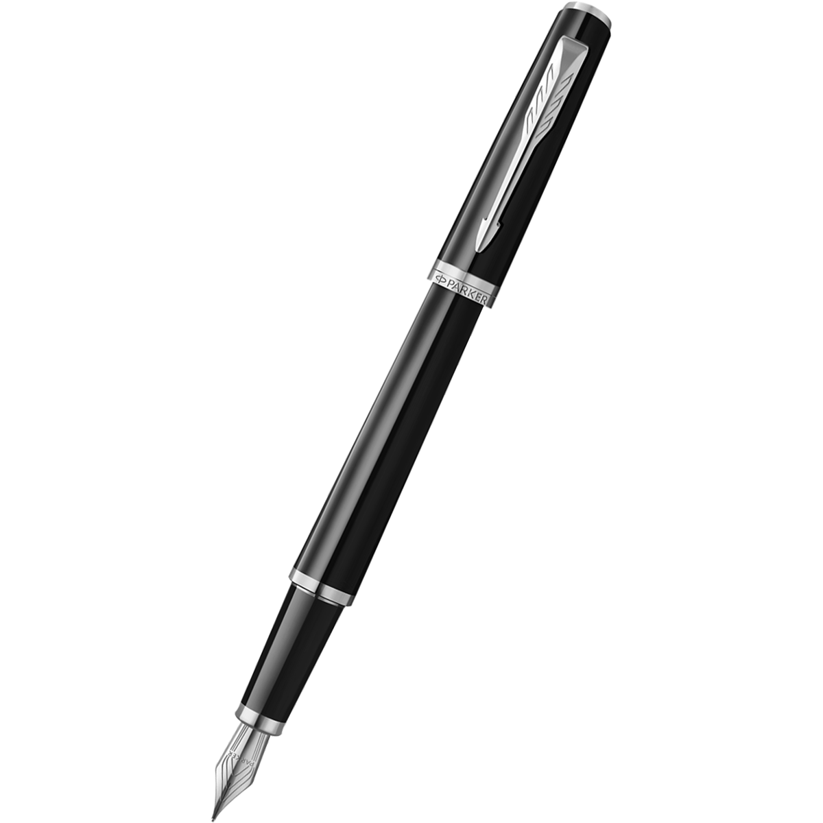 Parker Meridian Fountain Pen - Black - Chrome Trim