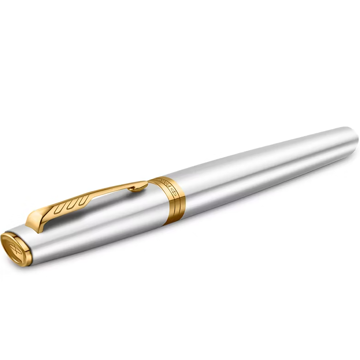 Parker Meridian Fountain Pen - Chrome - Gold Trim