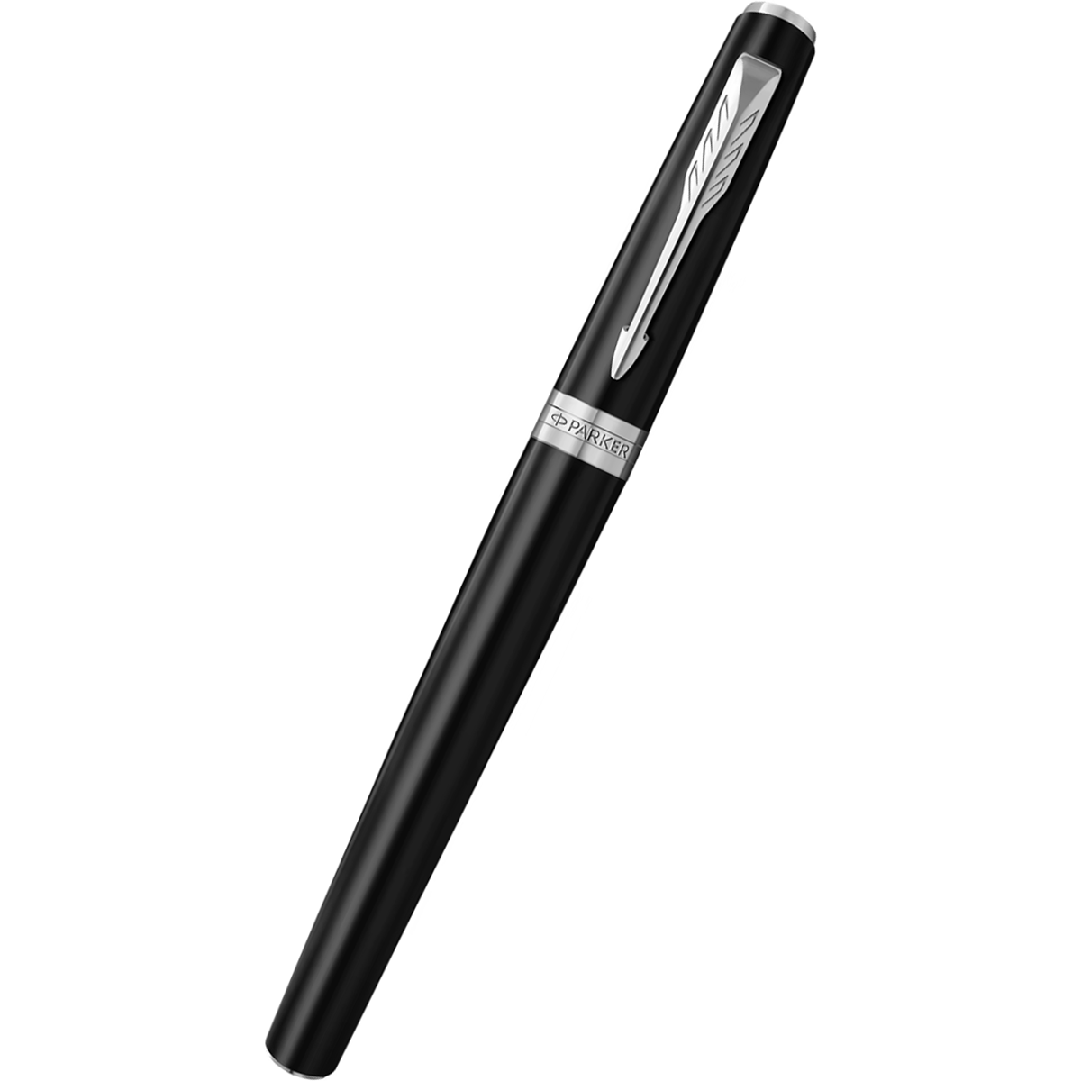 Parker Meridian Fountain Pen - Matte Black - Chrome Trim