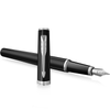 Parker Meridian Fountain Pen - Matte Black - Chrome Trim - Pen Boutique Ltd