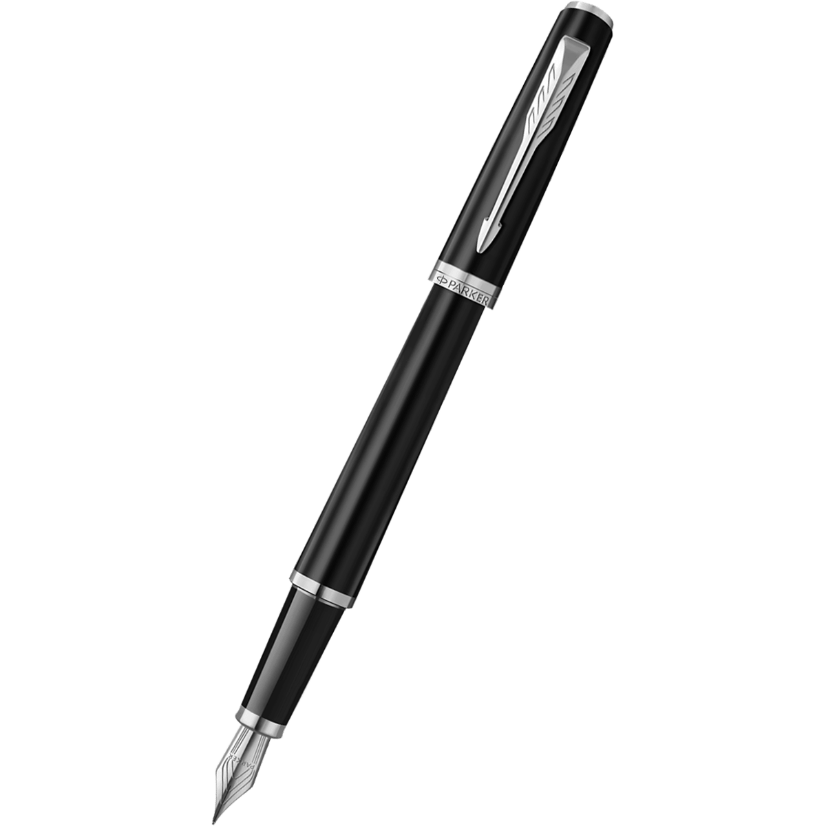 Parker Meridian Fountain Pen - Matte Black - Chrome Trim - Pen Boutique Ltd