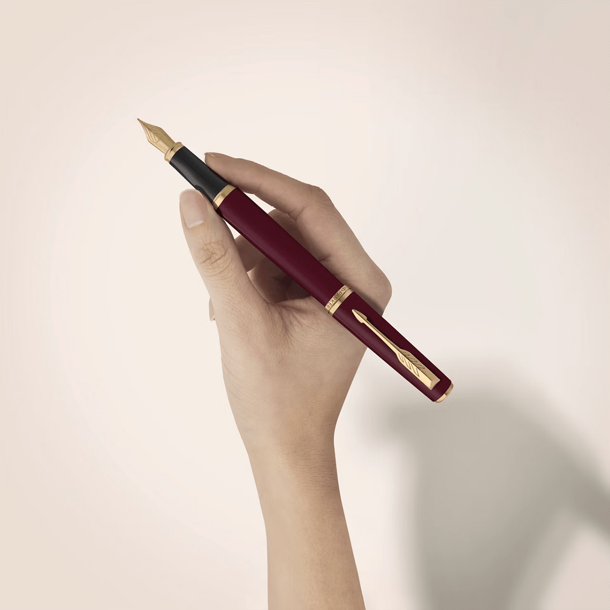 Parker Meridian Fountain Pen - Red - Gold Trim - Pen Boutique Ltd
