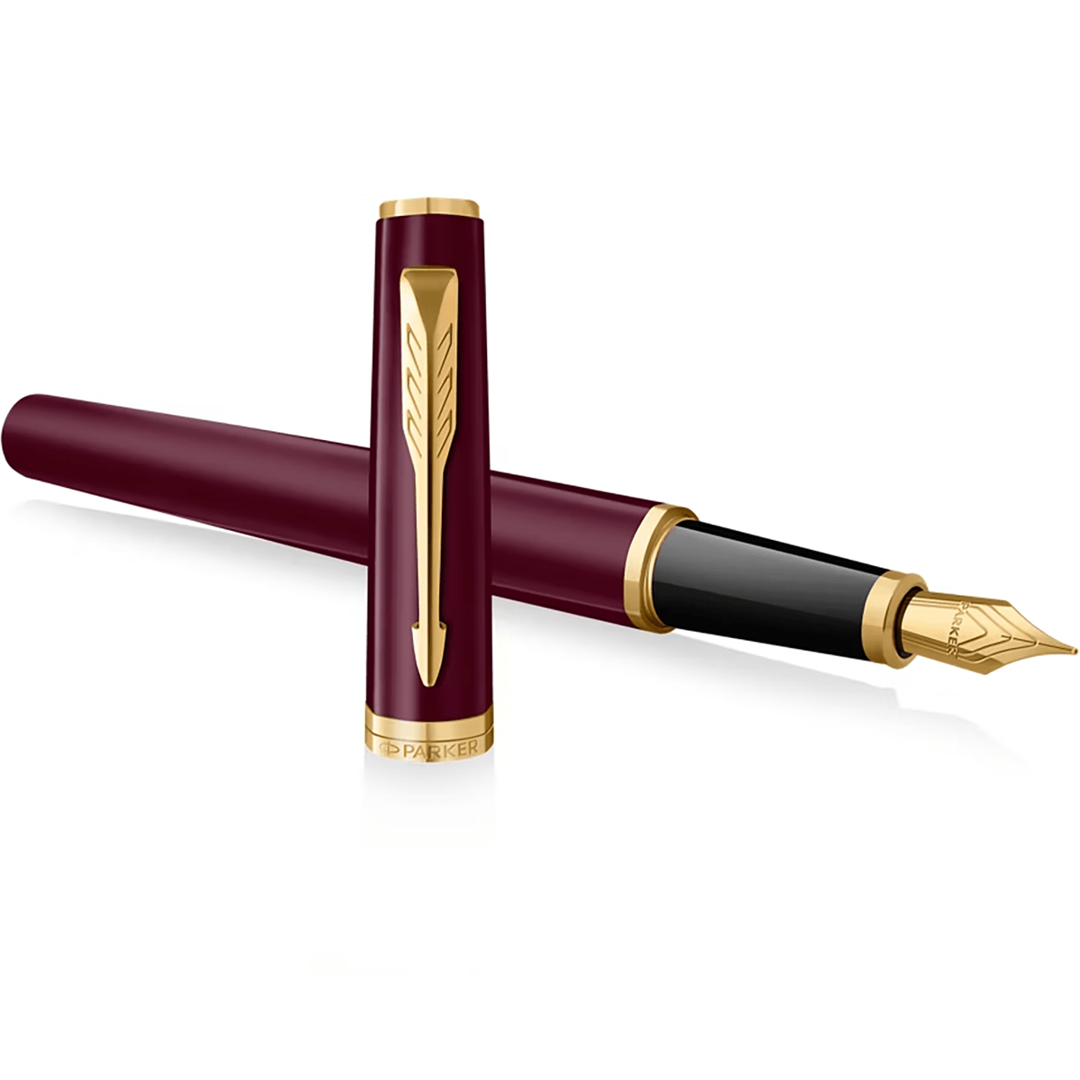 Parker Meridian Fountain Pen - Red - Gold Trim - Pen Boutique Ltd