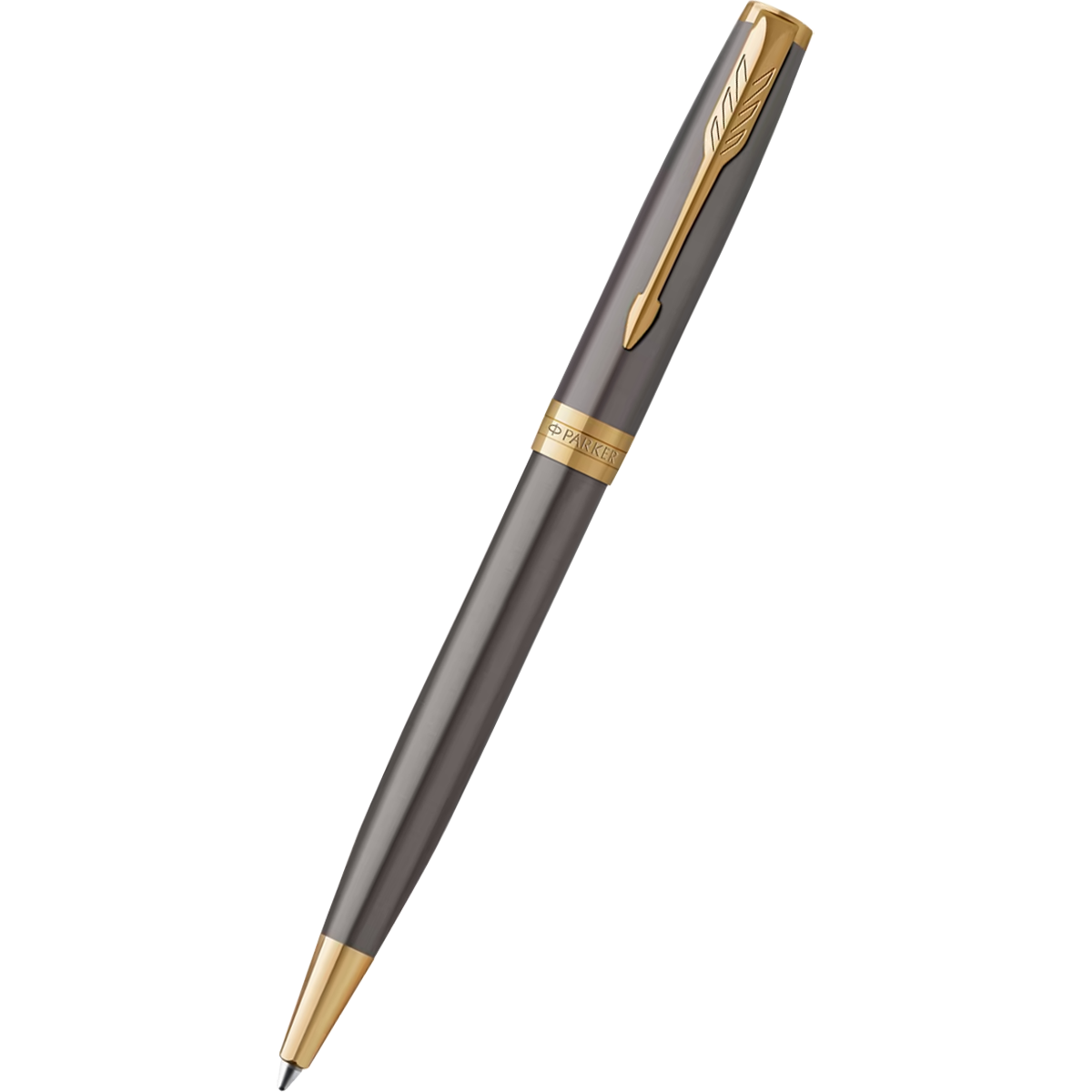 Parker Sonnet Ballpoint Pen - Grey - Gold Trim