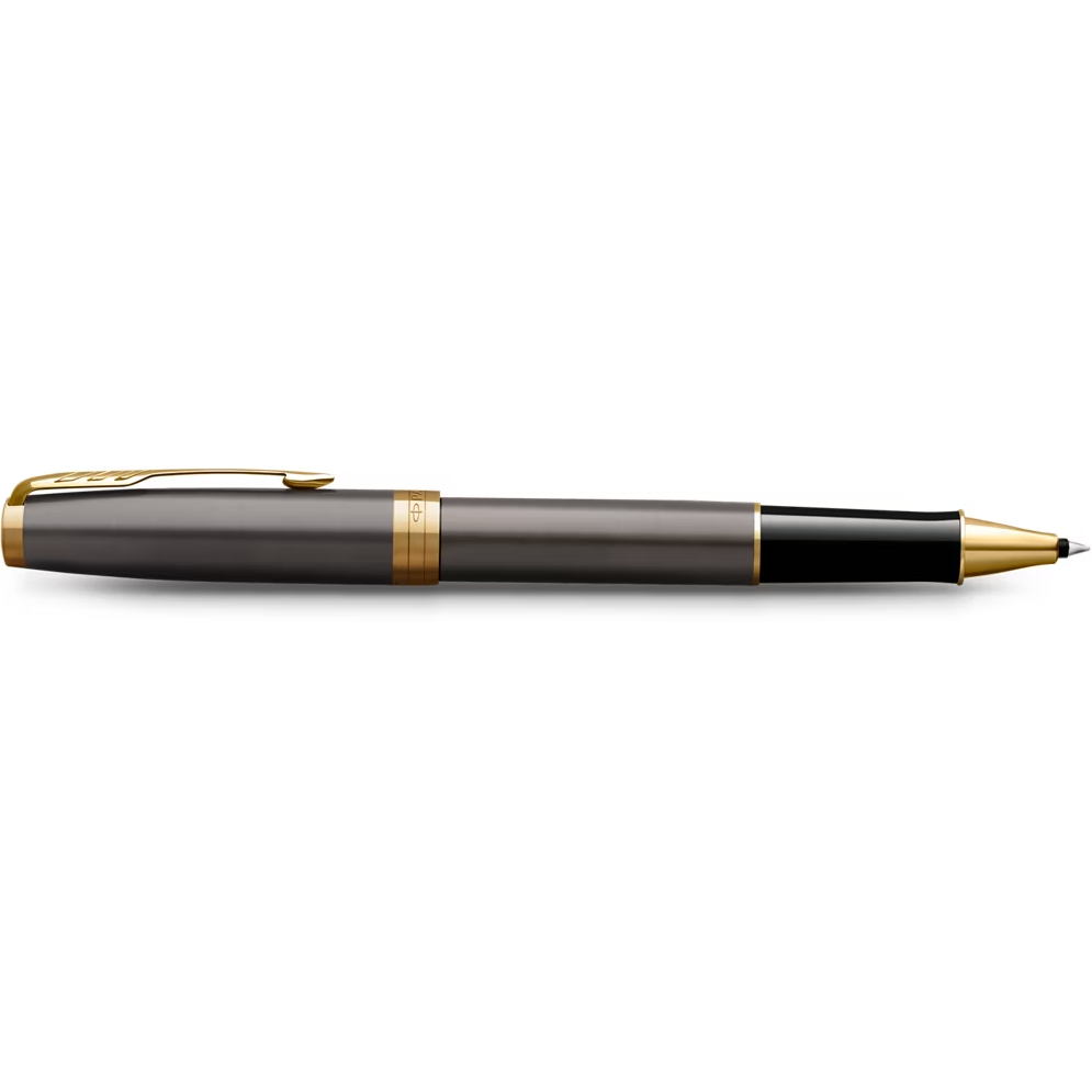 Parker Sonnet Rollerball Pen - Grey - Gold Trim