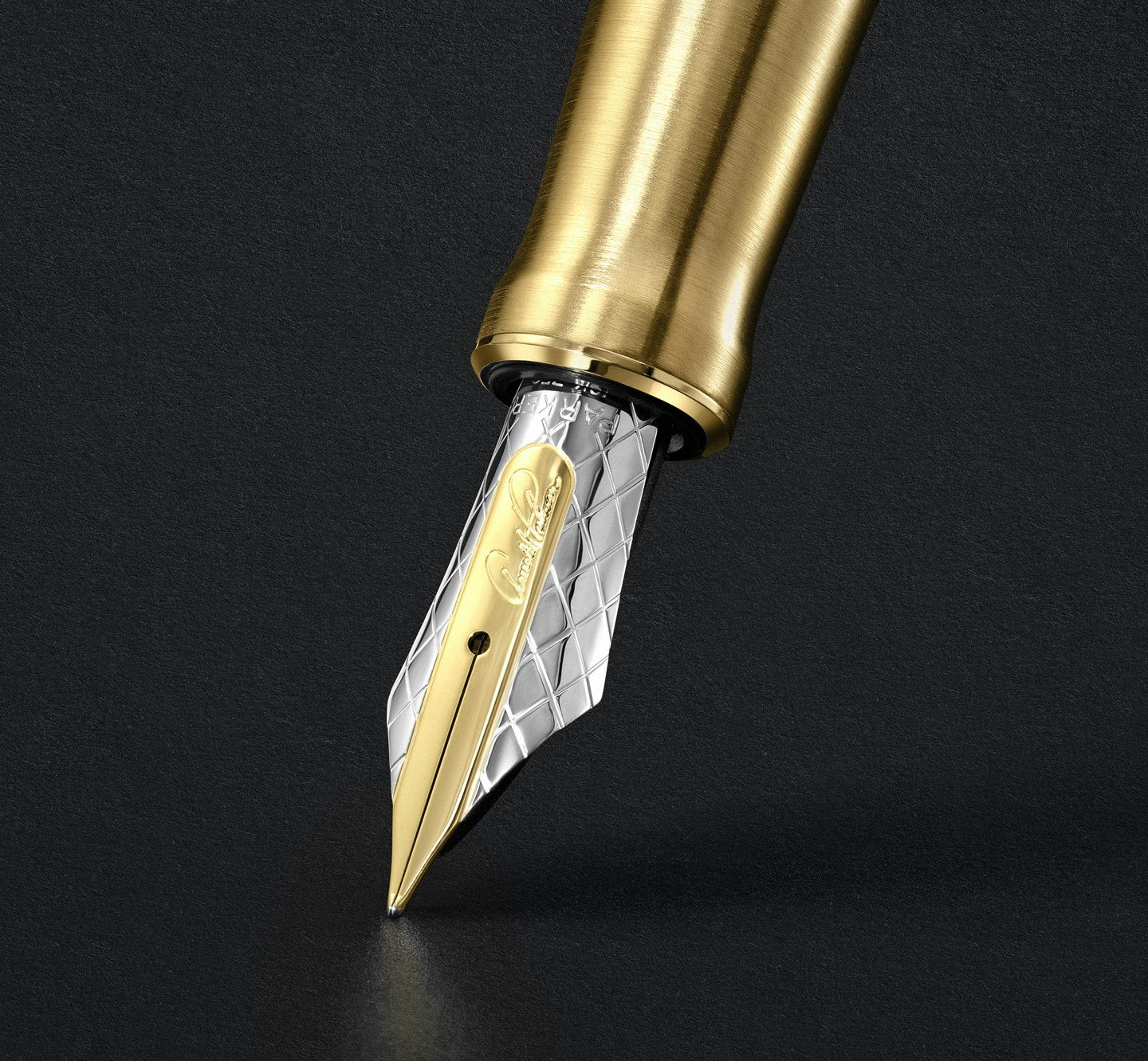 W014 PARKER DUOFOLD 18K750 金 万年筆 筆記用具 Parker Duofold Fountain Pen - Arnold Palmer (Limited Edition) - 18k ni