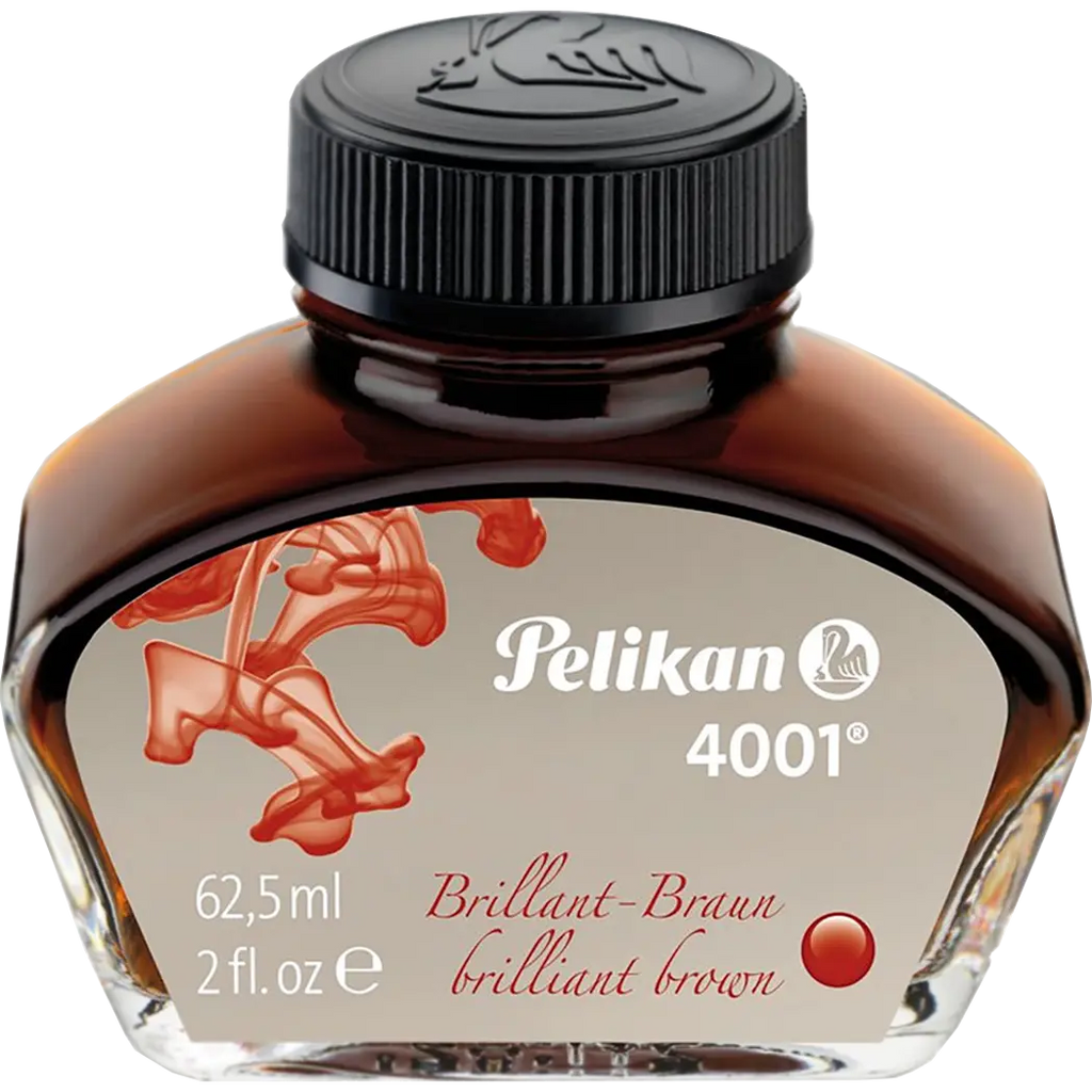 Pelikan 4001 Ink Bottle - Brilliant Brown - 62.5 ml-Pen Boutique Ltd